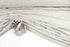 Heather Light Gray Narrow Stripe Knit Jersey Fabric by the yard Made in Italy